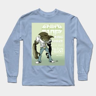 GhettoManga Weekly- Shark Week Long Sleeve T-Shirt